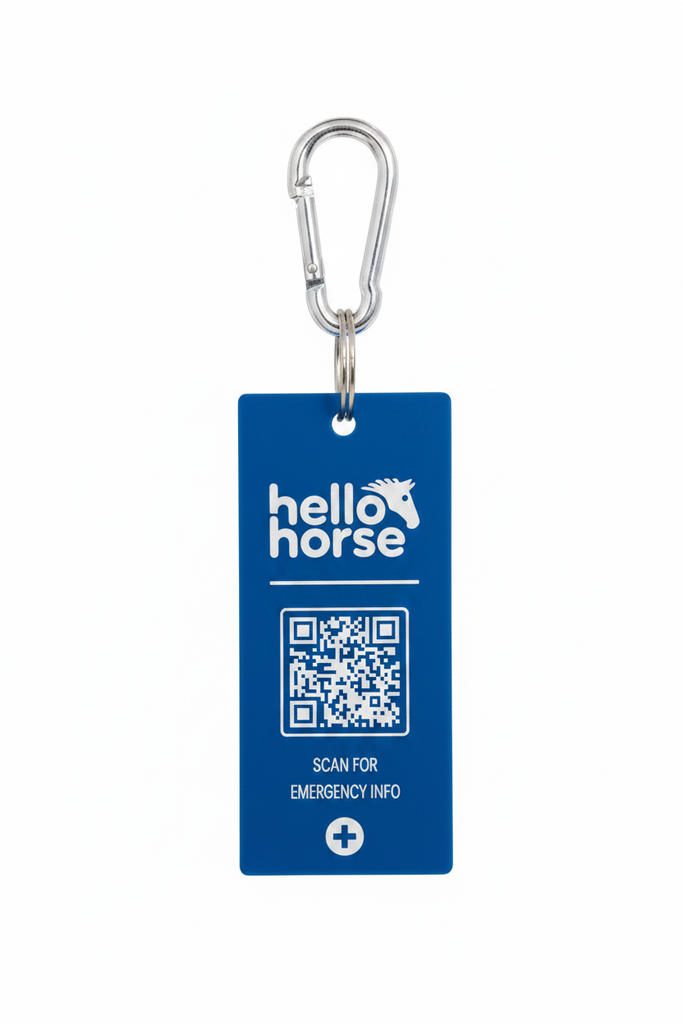 Sapphire Blue SOS Tag