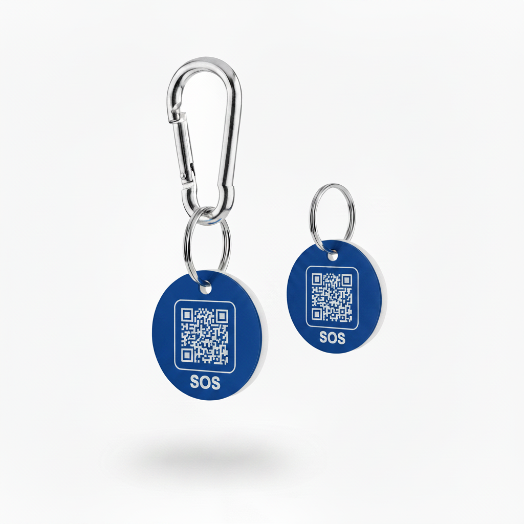 Sapphire Blue SOS Tags