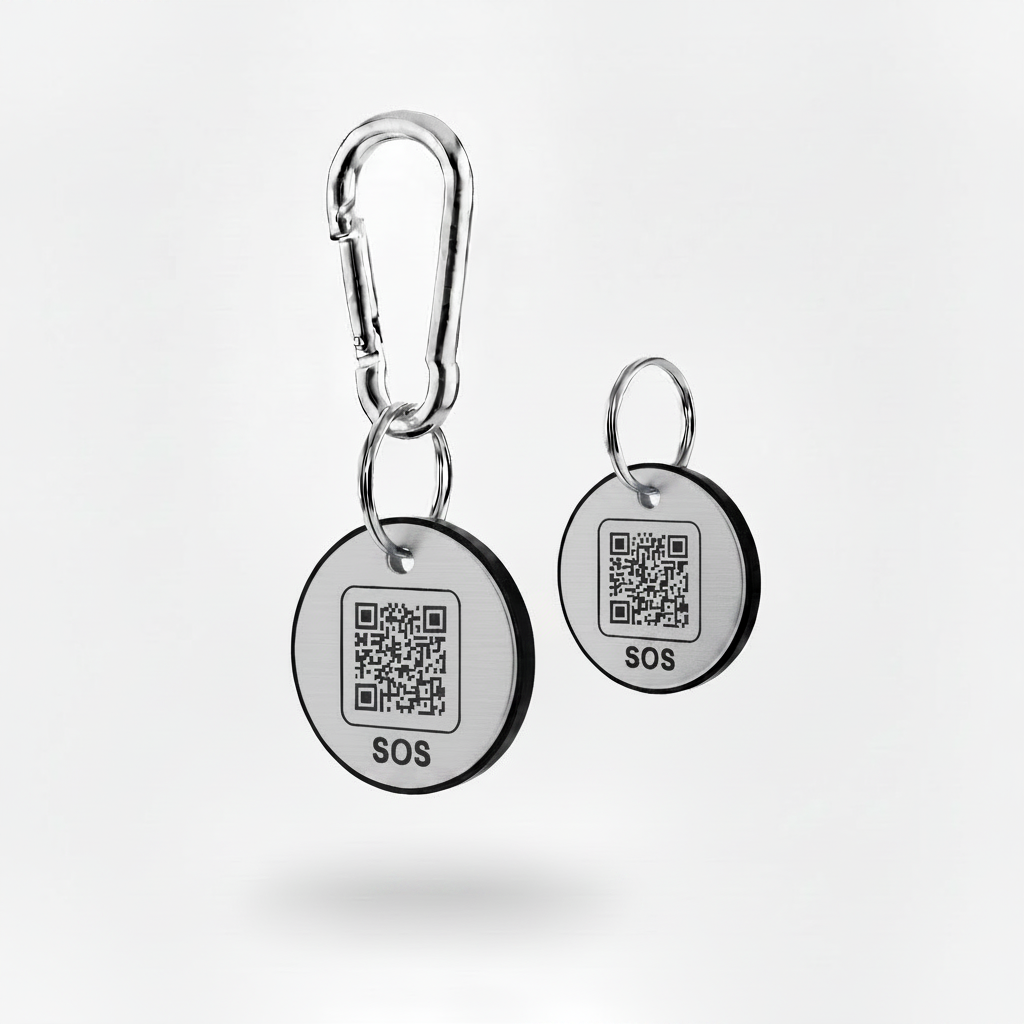 Silver SOS Tags