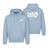 Sky Blue front and back hoodies
