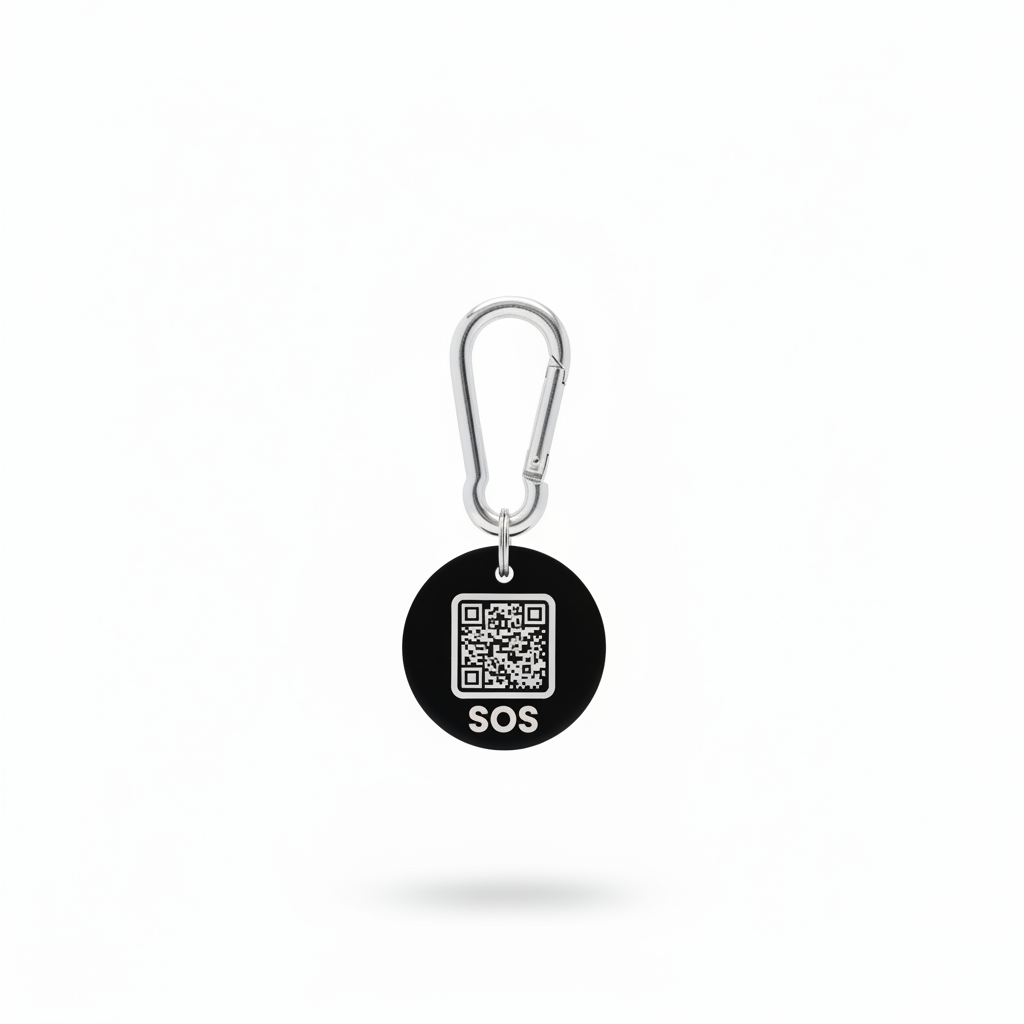 SOS Tag - Larger Fill on White