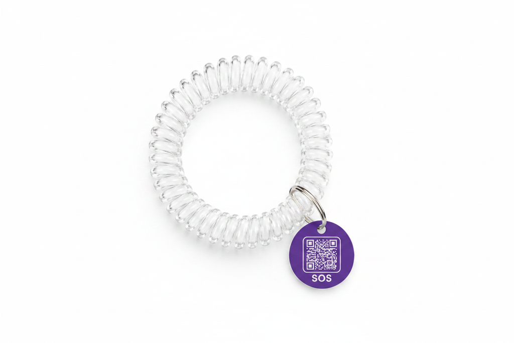SOS Wrist Band – Purple Variant