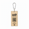 Square Maple Wood SOS Tag