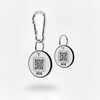 White SOS Tags — Thinner Black Edge