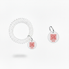 White with Red Text SOS Tag + Wristband